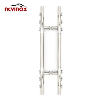 Maniglia per porta caratteristica a forma di H lucidata moderna ed elegante in acciaio inossidabile