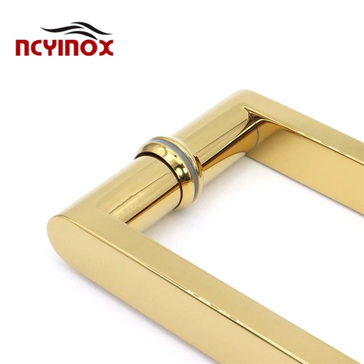 Stainless Steel Glass Door Handle L Type Pulls Towel Bar For Shower Door