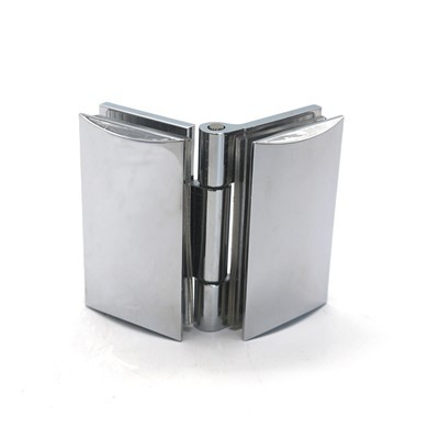 Cerniera per porta doccia pivotante senza telaio in acciaio inossidabile curva Accessori per doccia in vetro